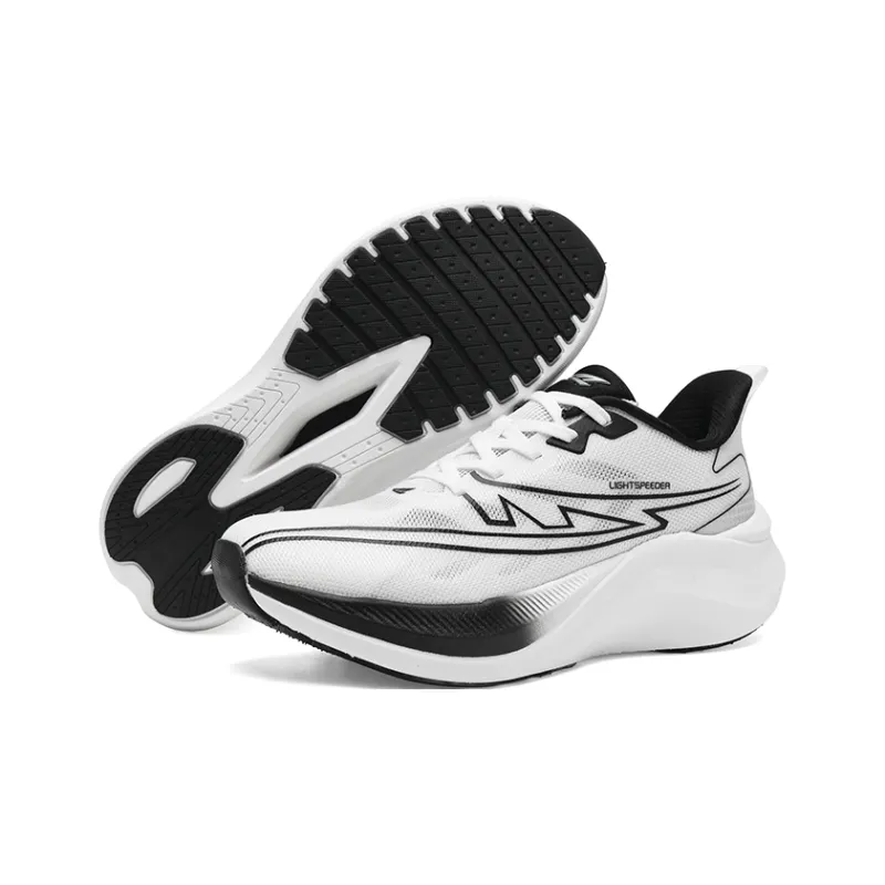 LIGHTSPEEDER Starblade Running Shoes Unisex Low Top White/Black/Green/Cyan-4