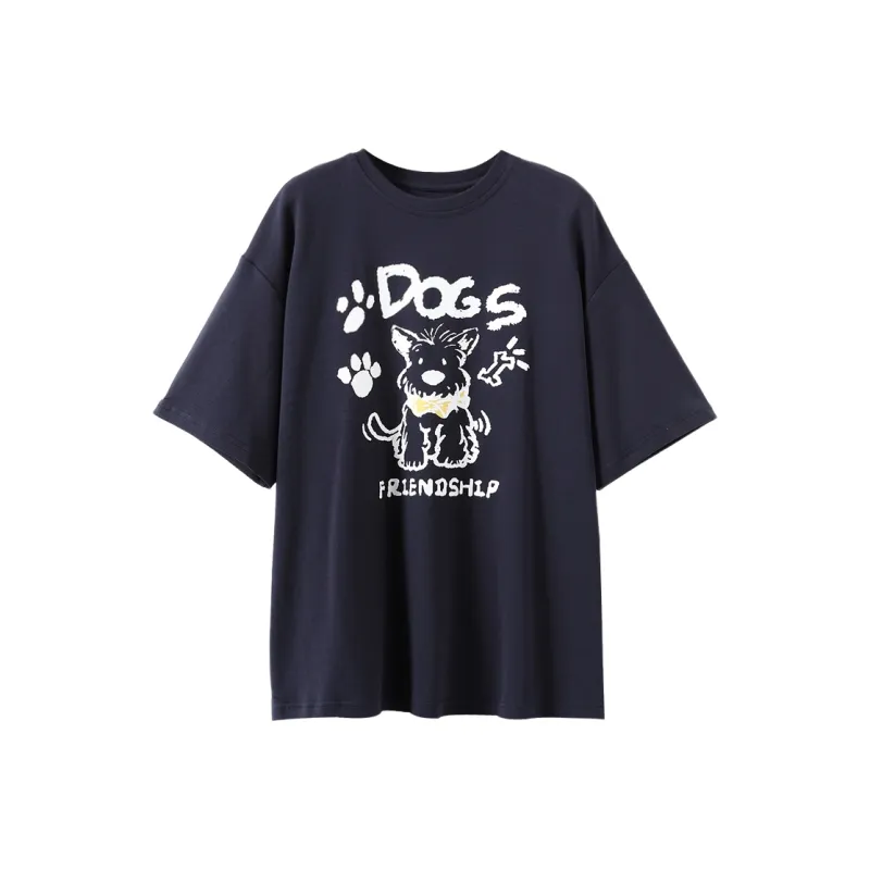 SETIROM T Shirts Women's Navy Blue-0