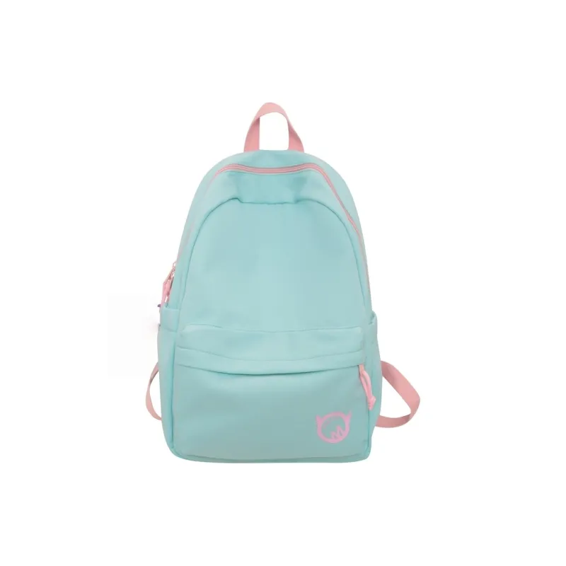 Vack Nylon Backpack Unisex White/Black/Yellow/Blue-15