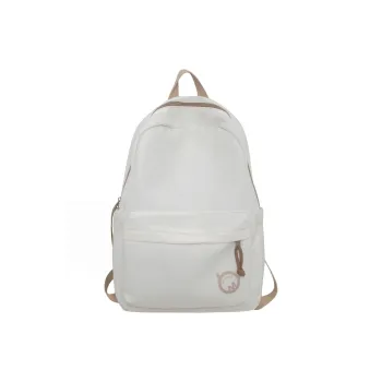 Vack Nylon Backpack Unisex White/Black/Yellow/Blue