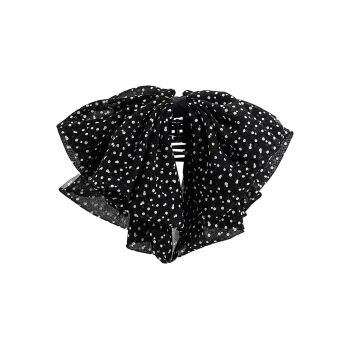 ROYALSASA Silk Chiffon Hair Clips Women's