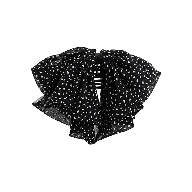 ROYALSASA Silk Chiffon Hair Clips Women's-0