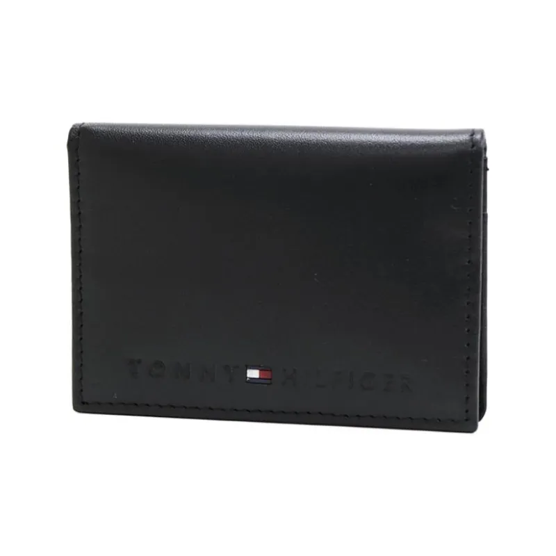 Tommy Hilfiger Leather Card Holder Men's Black-0