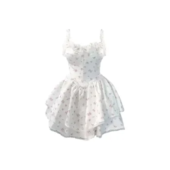 Flowers In Water Slip Dress Women's