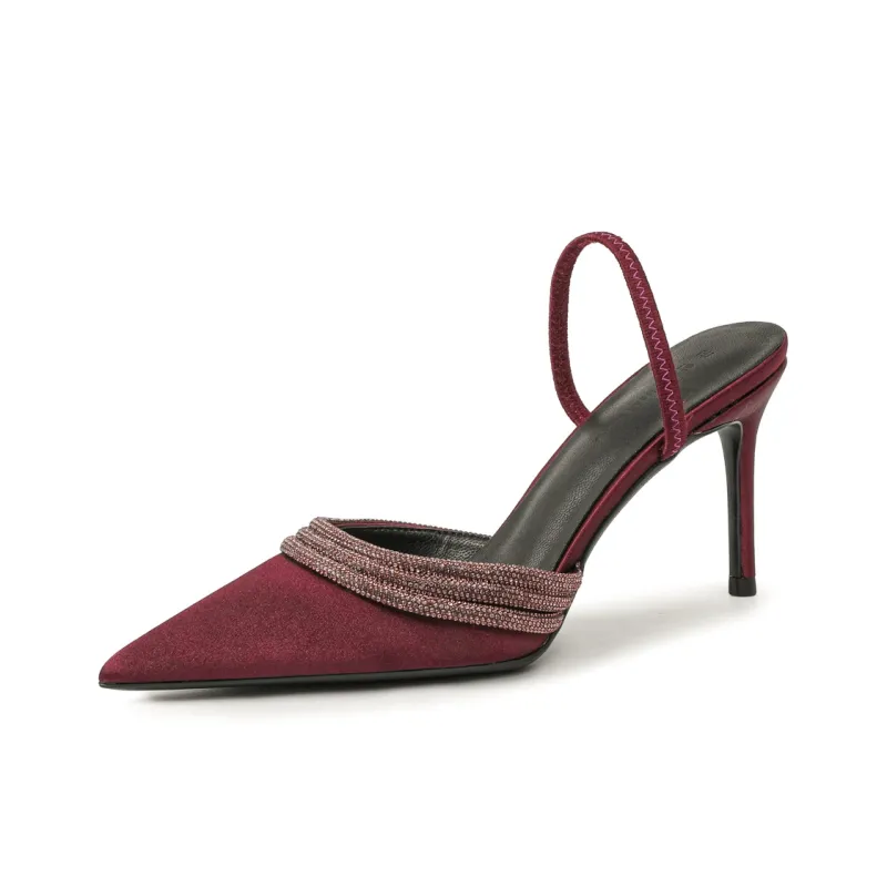 Varib Slim Heel High Heels 8cm Women's-7