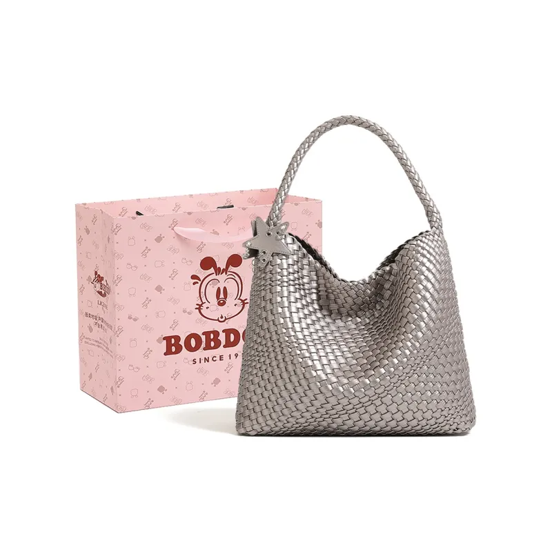 BOBDOG PU Tote Bag, Shopping Bag, Shoulder Bag Women's Champagne-9
