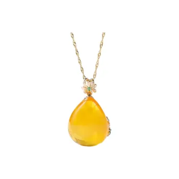 S&A Beeswax Fine Jade Necklaces Women's
