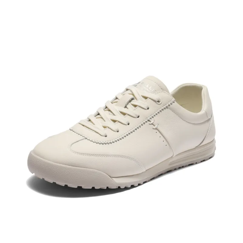 BELLE Abrasion Resistant Low Top Casual Shoes Men's White-1