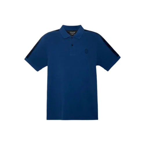 COACH FW21 Polo Shirt Men's Blue