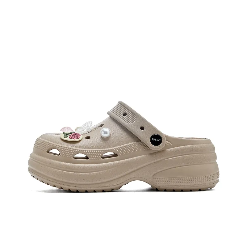 JOSINY Timeless Perforated Collection Clogs Women's Brown-0