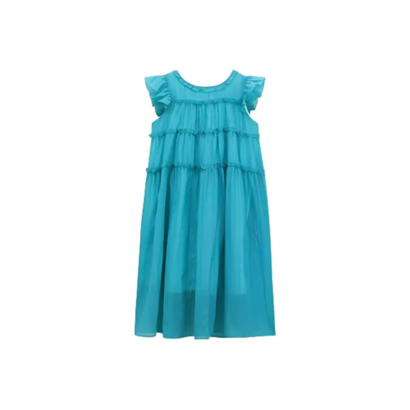 IQC Sleeveless Dresses Women's Turquoise-0