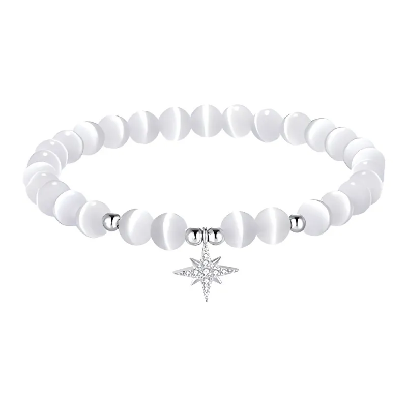 J&KINGLAY Glass Cat Eye Bracelets Women's-0