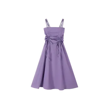 DOKZB Slip Dresses Women's Purple