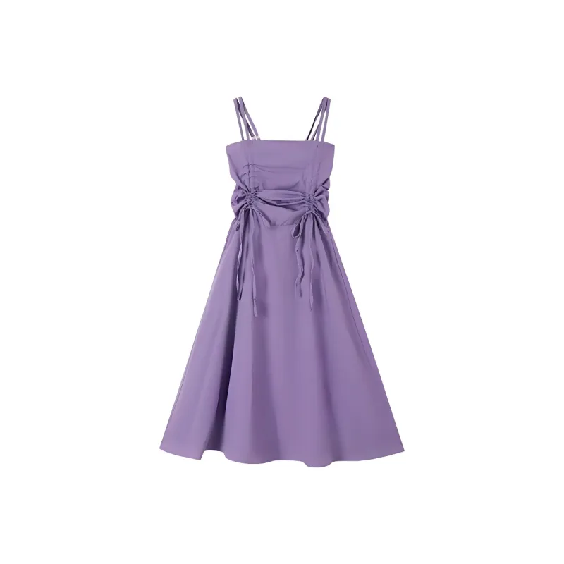 DOKZB Slip Dresses Women's Purple-0