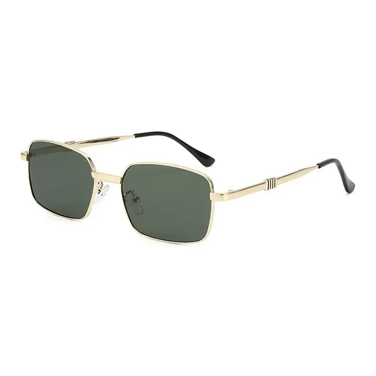 YUZHAOLIN Metal Plastic Rectangular Sunglasses Unisex-12