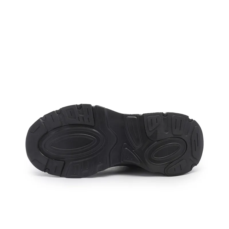 DEERWAY Shock Absorbers With Slip Resistant And Abrasion Resistant Properties Low Top Casual Shoes Men's Black-5