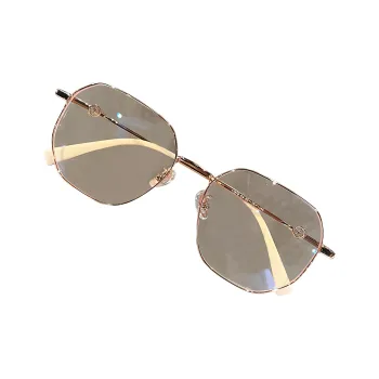 Cranta Komeia Metal Irregular Shape Sunglasses Women's