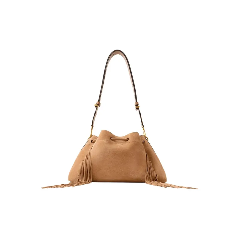 Jimmy Choo Suede Shoulder Bag Women's Toffee-2