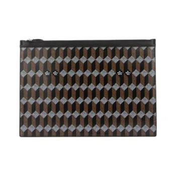 AU DEPART Design Clutch Women's Brown & Black