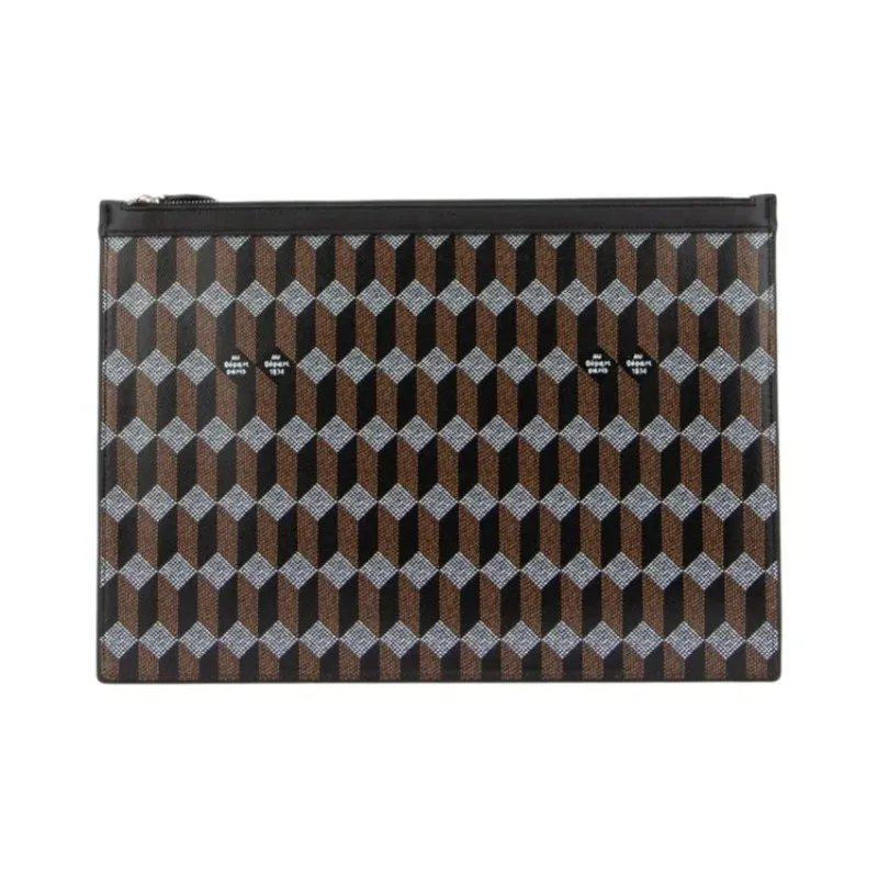 AU DEPART Design Clutch Women's Brown & Black-0