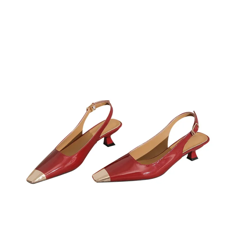 MCKP High Heels Women's Black/Red/Nude-4