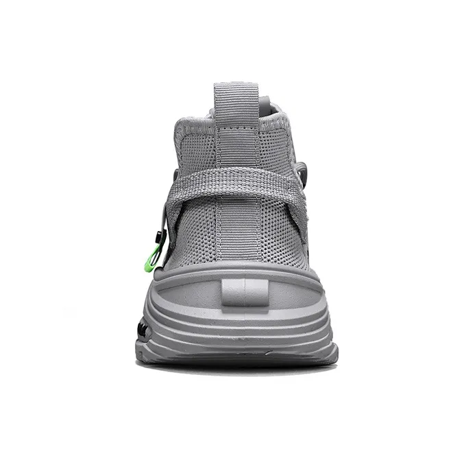 Binary Abrasion Resistant Breathable Low Top Casual Shoes Men's Gray-4