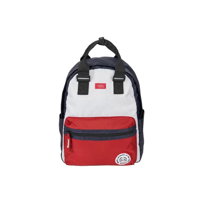 The British Museum Fabric Backpack Regular Unisex Black/Red-0