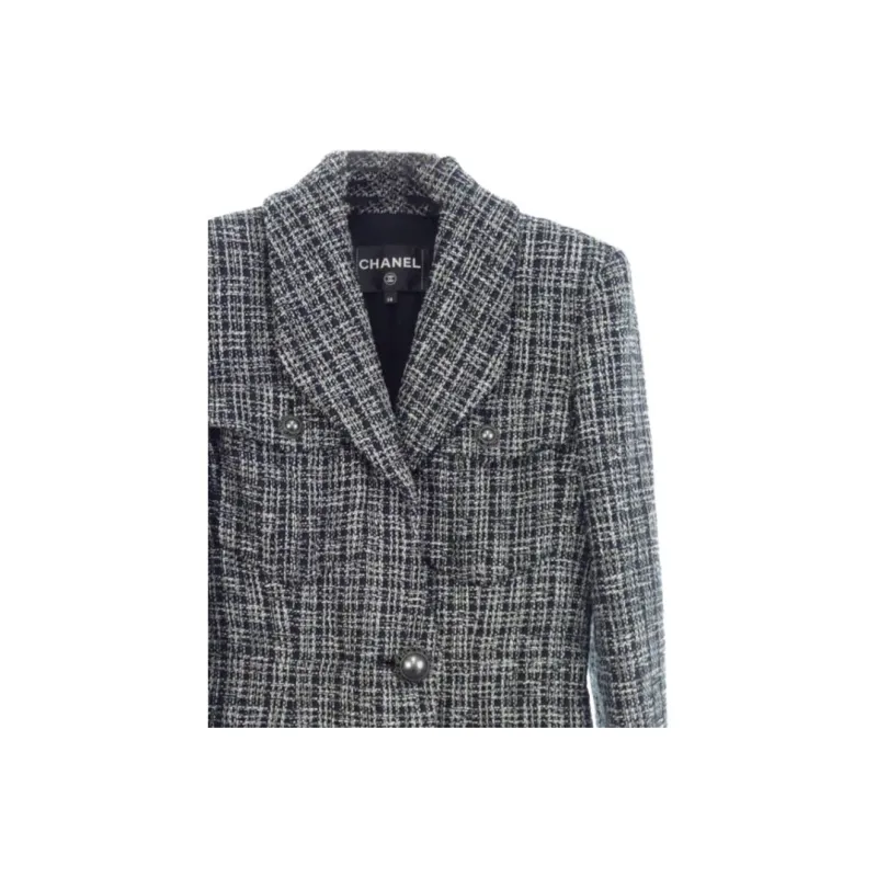 CHANEL 19P Jackets & Coats Women's Gray Black-2