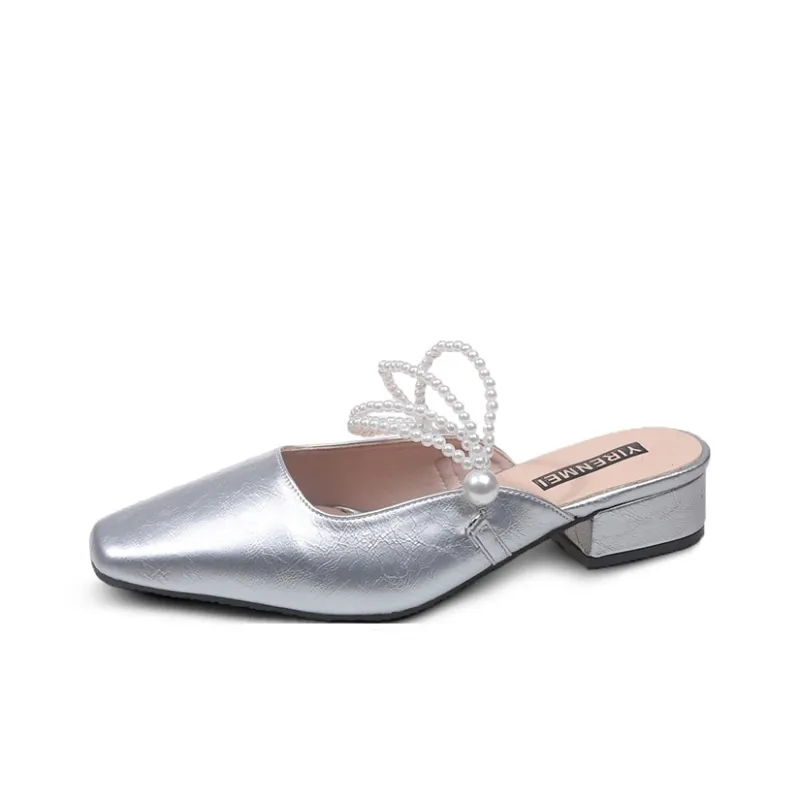 Betu Rubber Sole Abrasion Resistant Slip Resistant Closed Toe Slippers Women's-5