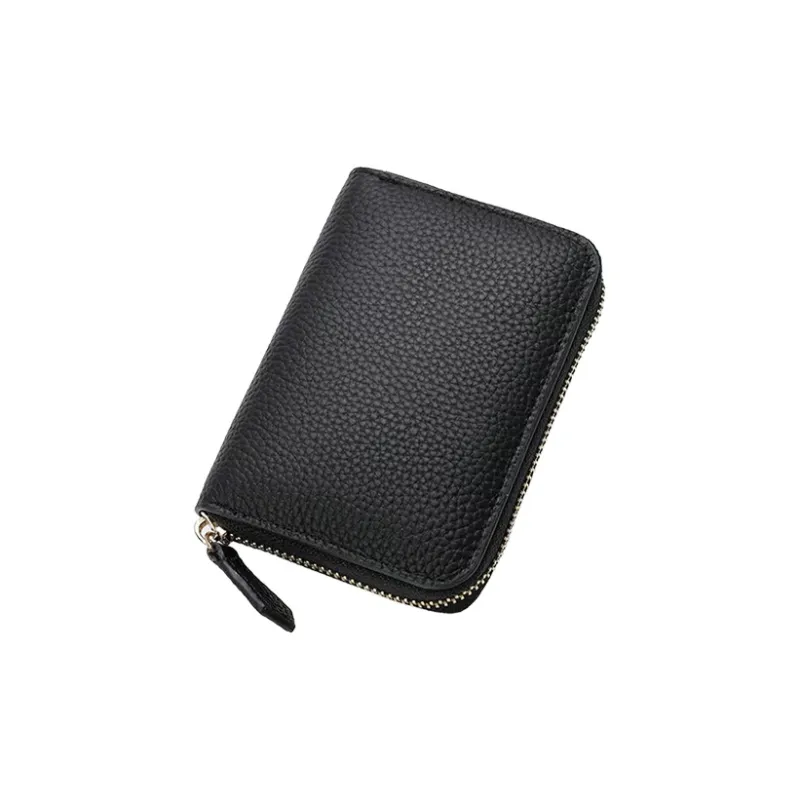Yalu Polyester With Top Grain Cow Leather Wallet Unisex Multicolor-0