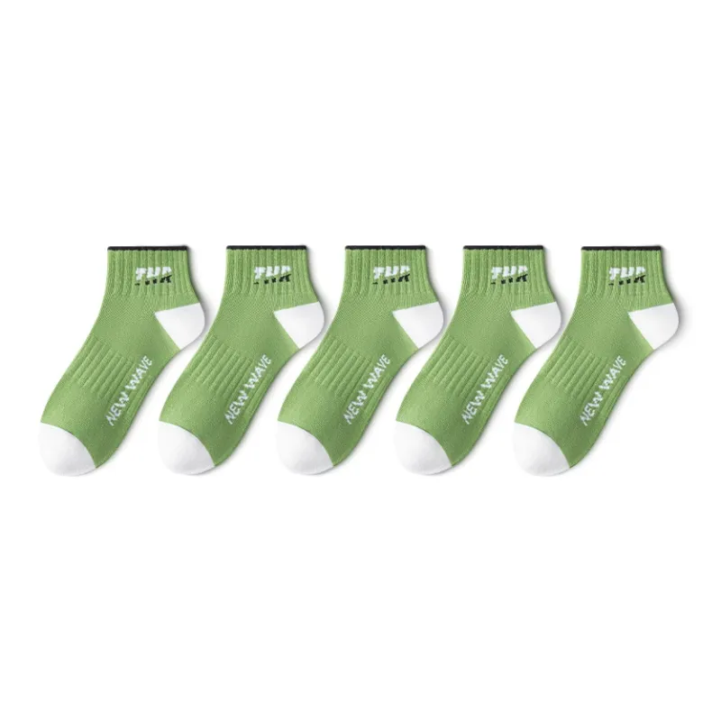 LUOLIAN Ankle Socks Men's 5 Pack-1