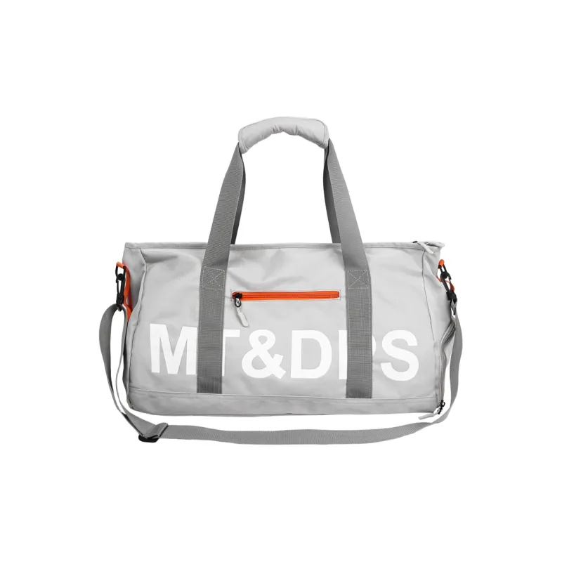 Meow In The Grass Nylon Travel Bag Unisex Black/Gray-3