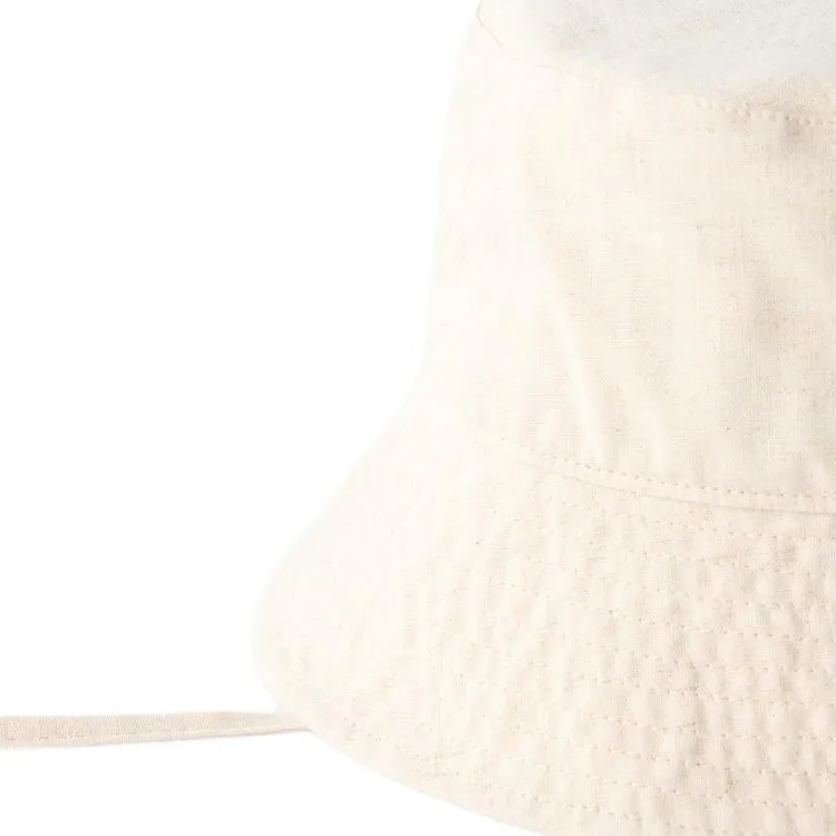 ZARA 59% Cotton Blend Bucket Hats Kids' Sand-1