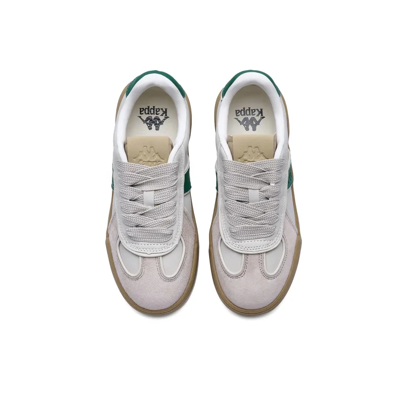 Kappa Back to Back Abrasion Resistant Lightweight Height Increasing Low Top Skateboard Shoes Women's Winter Day White-3