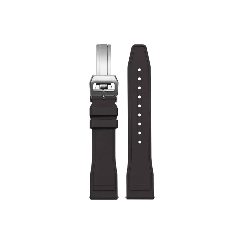 FUDIEN Compatibility With IWC Pilot Mark 'The Little Prince' Quick Release Strap Watch Band Fluoroelastomer Material-42