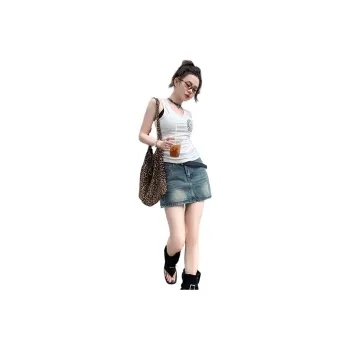 YINLEI Denim Short Skirts Women's
