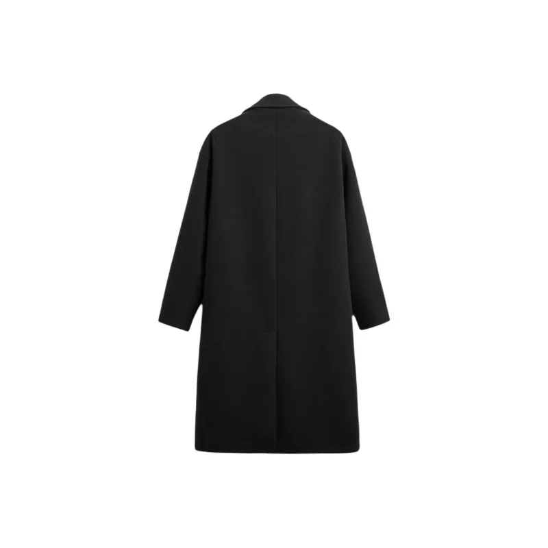 ZARA Coats Men Black-1