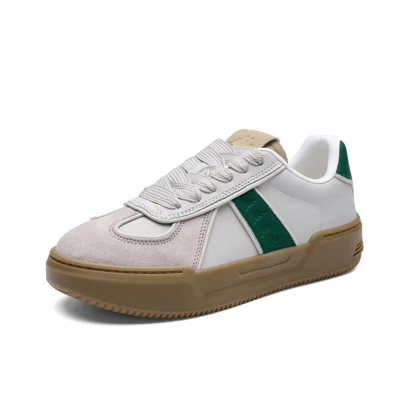 Kappa Back to Back Abrasion Resistant Lightweight Height Increasing Low Top Skateboard Shoes Women's Winter Day White-2