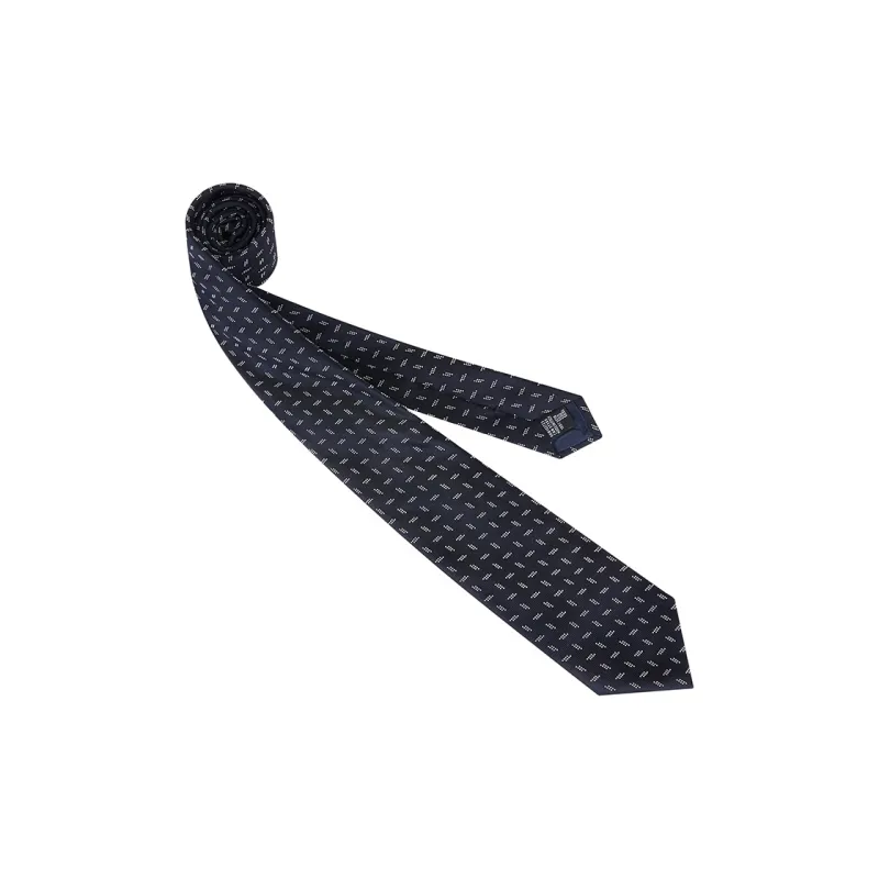 EMPORIO ARMANI Mulberry Silk Ties Men's Marine Blue-2