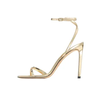 Jimmy Choo Metz One Strap Sandals 10cm Women's Gold