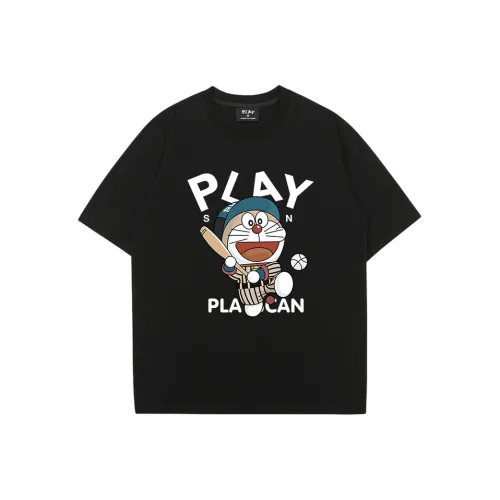 PLAY SCAN Drop Shoulder Sleeve Short Sleeved T Shirts Women's