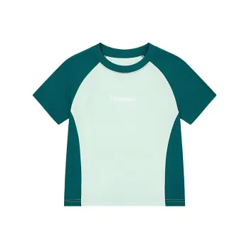 QIAODAN Dry T Shirt Women's Frost Green/Deep Hong Kong Green