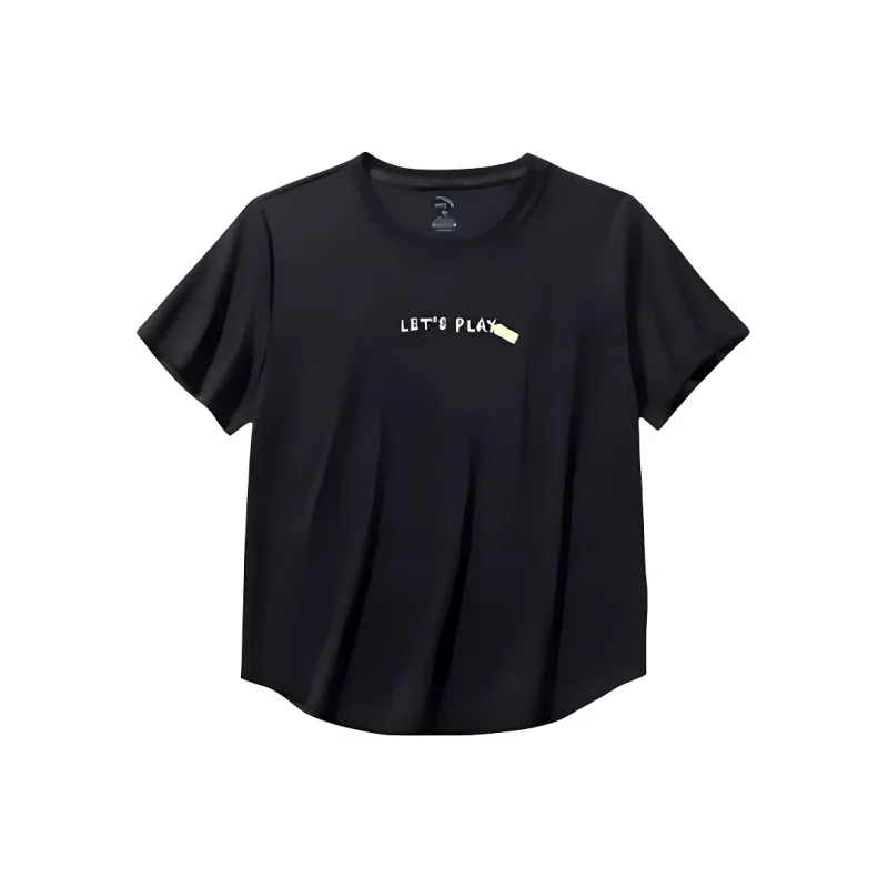 Anta x HAIBAOKANKAN,LIANMINGKUAN Sports Life Collection T Shirt Women's Basic Black-0