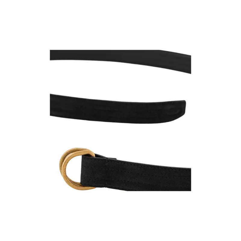 AMANI Cow Leather Belts Men's Black Width 3CM-2
