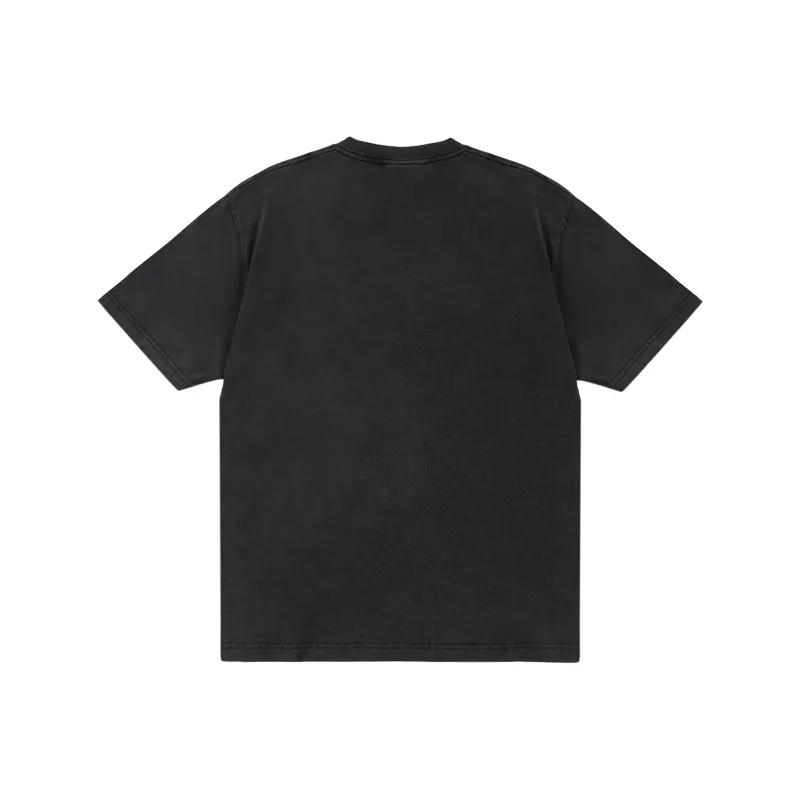 FAKE VINTAGE T Shirts Unisex Washed Brown-1