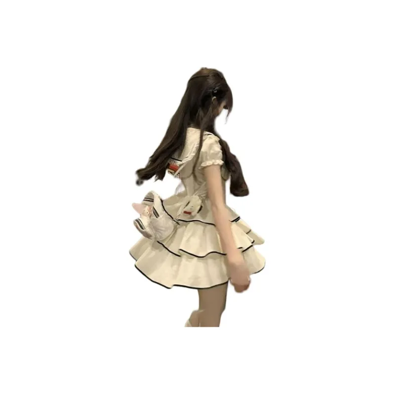 GUOZHEN Short Sleeved Dress Women's-4