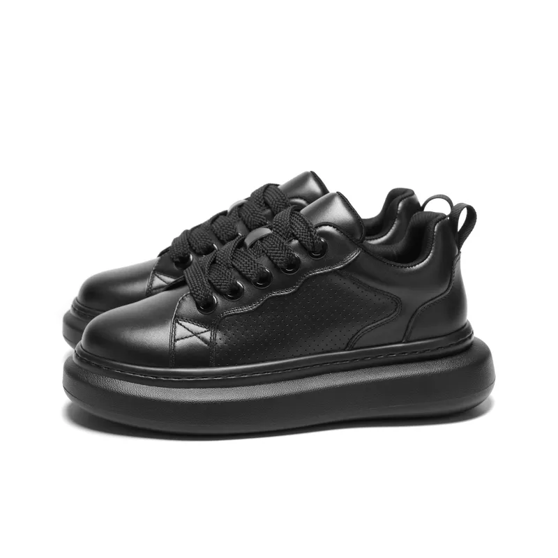 Meixi Abrasion Resistant Breathable Height Increasing Low Top Skateboard Shoes Men's-5