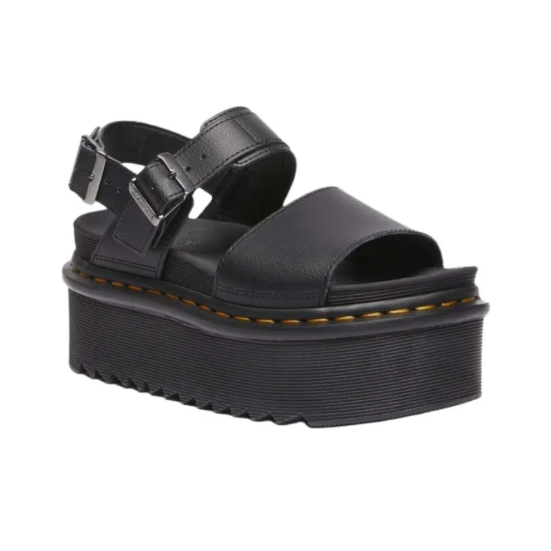 Dr.Martens VOSS One Strap Sandals 4.5cm Unisex Black-1