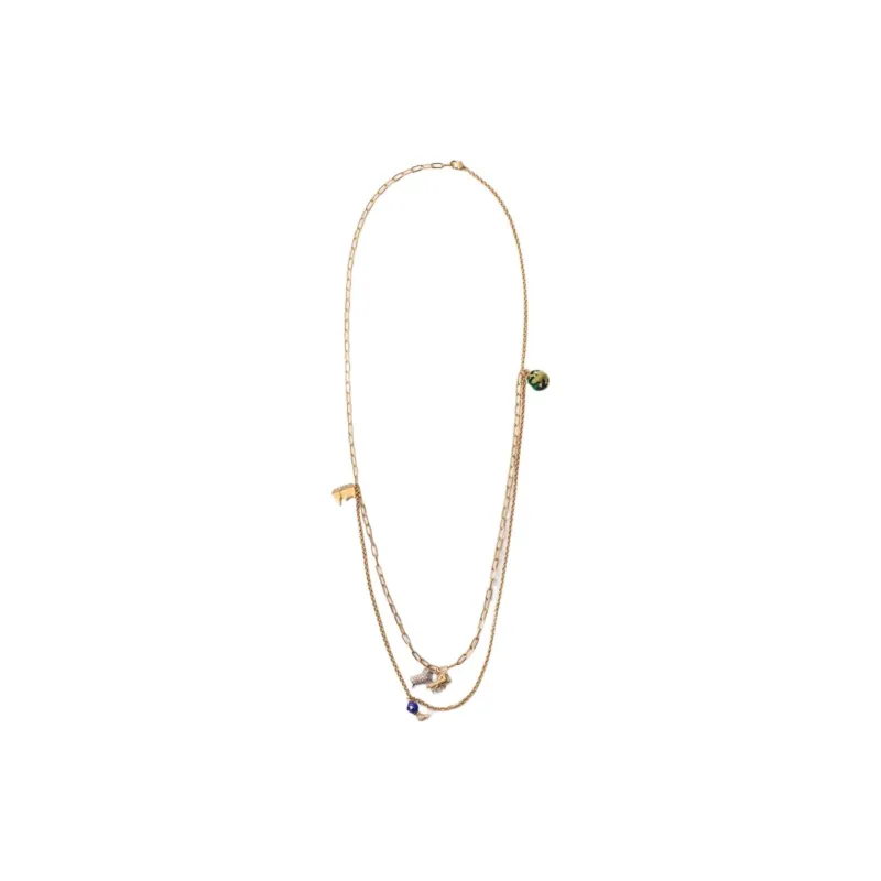 Burberry Brass Necklaces Women's Gold-0