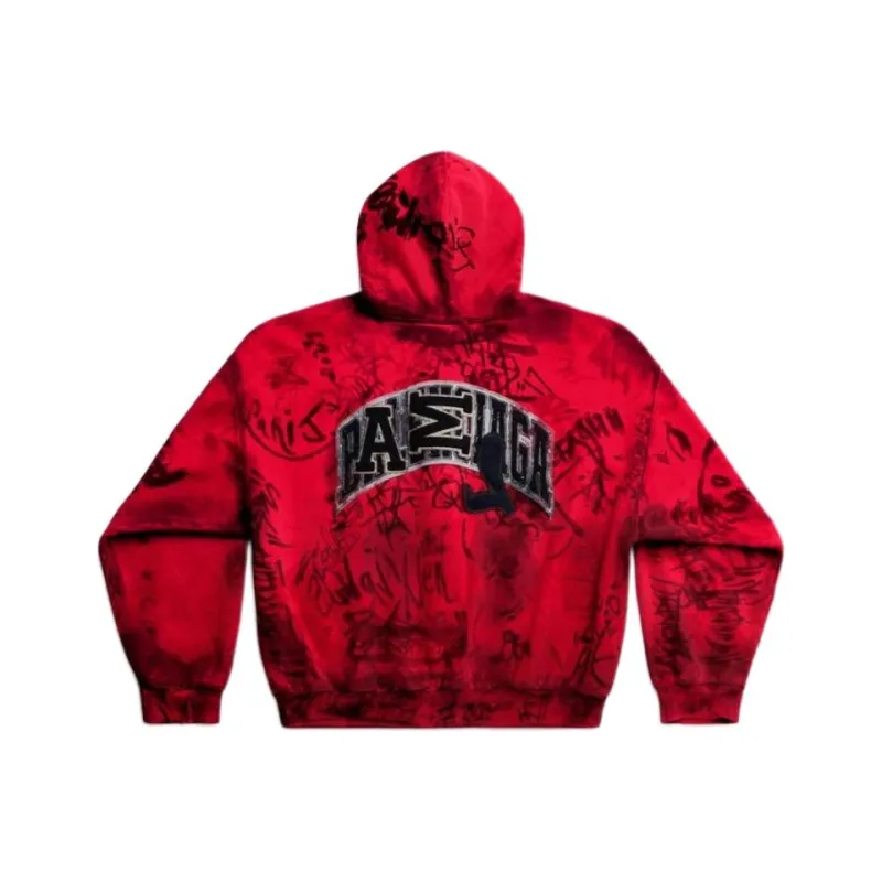 Balenciaga Sweatshirt Unisex Red-1